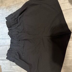 Black High-Waisted Shorts